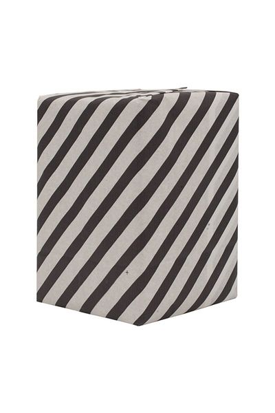 roco paper Packing Paper Black Bias Striped 40 gr 70x10 cm Pack of 10