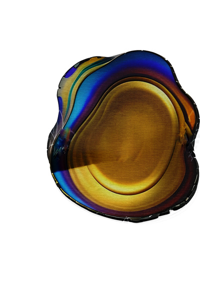 Rugs Modern Halı Shape Collection Round Blue Yellow Abstract Patterned Woven ...