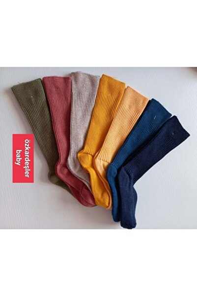 ÖZKARDEŞLER BABY Bebek Diz Altı Çorap 7li Set