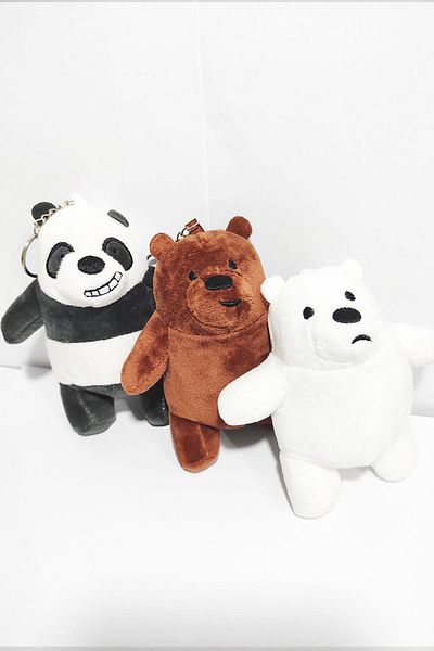 dudu kids 3-Piece Kafadar Bears Plush Keychain Set - Birthday Gift - Kafadar Set Bag Ornament