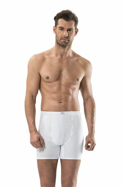 Jiber Ανδρικό 3 Πακέτο 100% Cotton Comfortable Long Boxer 102 |   Λευκό