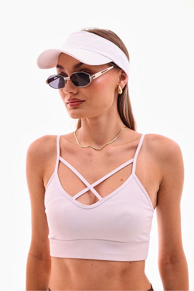 Ritagarcia Unisex Visor White Tenisci Visor Hat with Uv Protector