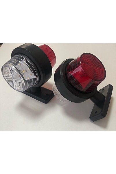 Akyol MAXİ Takoz Lamba - Orta Boy Takoz Lamba 18 Ledli (KIRMIZI/BEYAZ) Led Pozisyon Lambası