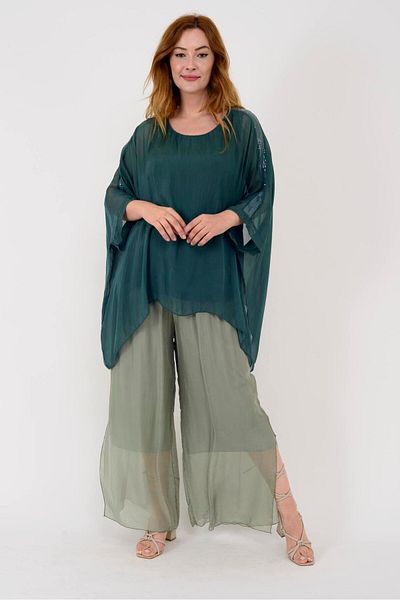 Park Moda 9360 WES Silk Pants - Stylish Design