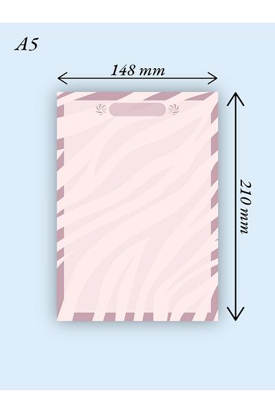 Mirya Notes Zebra Patterned A5 Notepad - Notepad