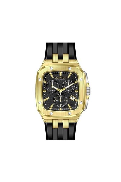 Quantum HNG1033.151 45 mm Black Silicone Cord Men's Wristwatch