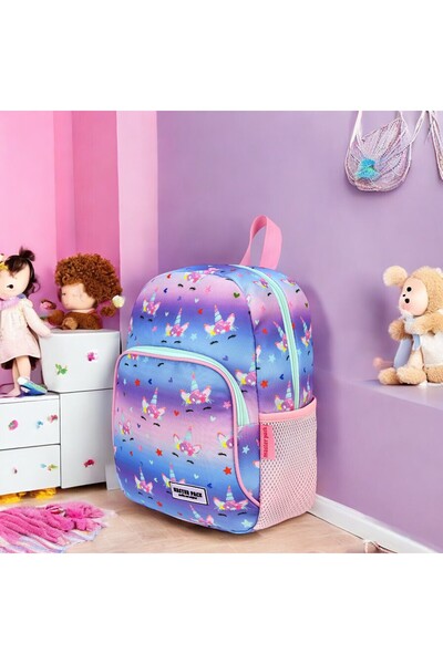 Shopiolog Kindergarten Nursery Daily Use Backpack for Girls - Waterproof, 2 Compartments