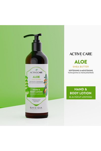 Sheida Active Care Comfortable and Moisturizing Hand and Body Lotion
