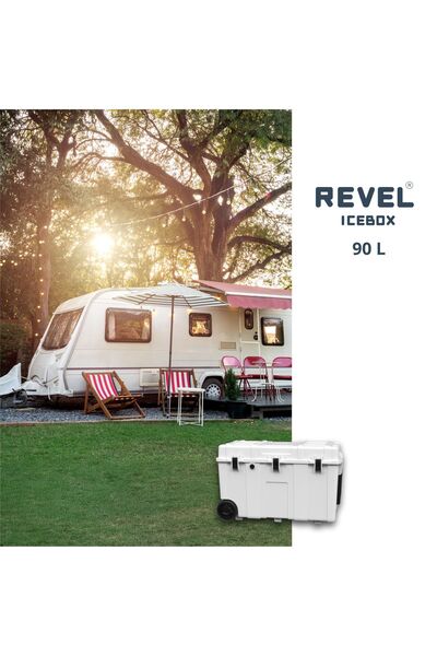 REVEL Marin Soğutucu Buzluk 90Lt Tekerlekli Ice Box