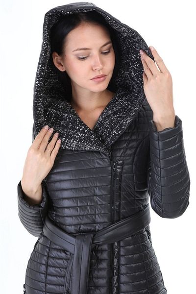 Cristina Gestrickter Kapuzenpullover
