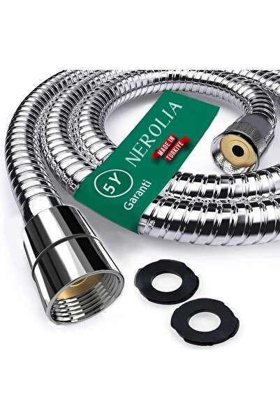 NEROLIA 200 Cm Ultra Uzun Lüks Duş Spirali / Banyo Duş Hortumu 2 Metre