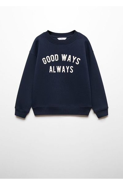 MANGO Kids Κεντητό φούτερ