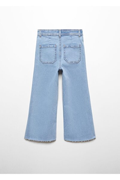 MANGO Kids Yüksek Bel Culotte Jean Pantolon