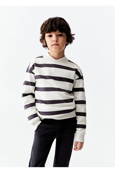 MANGO Kids Hanorac negru pentru copii