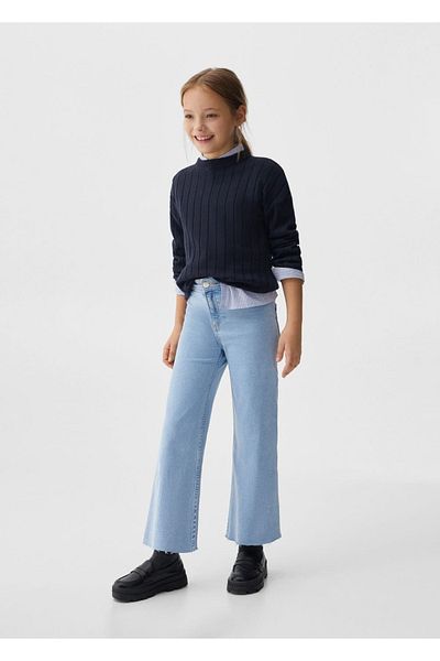 MANGO Kids Blugi Albastru Pentru Copii