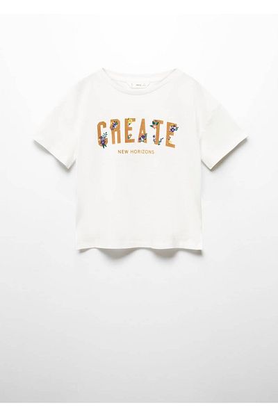 MANGO Kids Μήνυμα T-Shirt