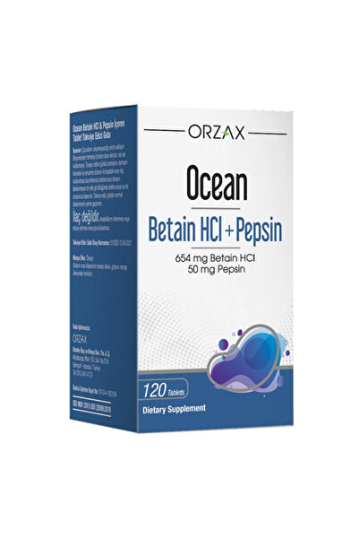Ocean Betain HCI+ Pepsin Takviye Edici Gıda 120 Tablet-Diş Beyazlatıcı Köpük ...