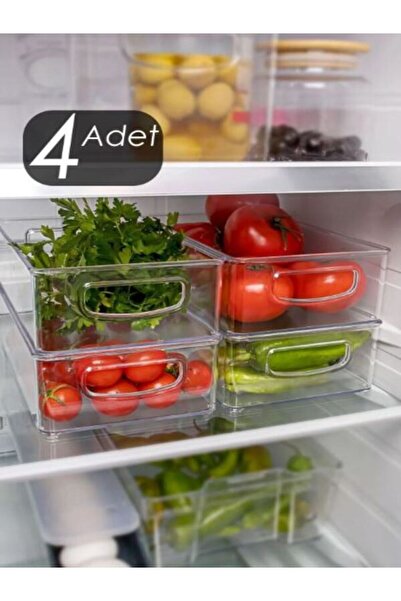 Veliday 4lü Buzdolabı Içi Düzenleyici Organizer Kapak Içi Düzenleyici Buzdola...