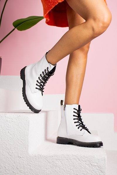 Trendpink White Women's Boots