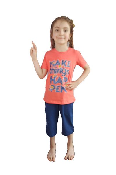 Bluence Σετ βαμβακερό κάπρι σερβιτόρας Narçişi Girl