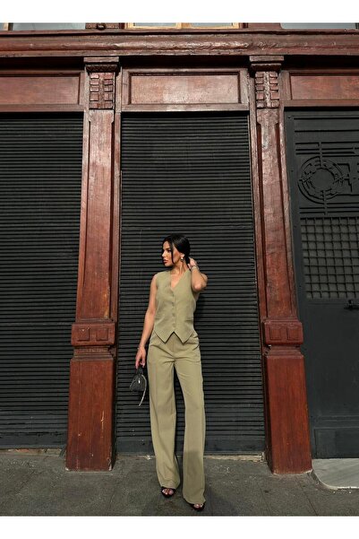 Bella Breeze Kadın Klasik Yelek Pantolon Takım Elbise