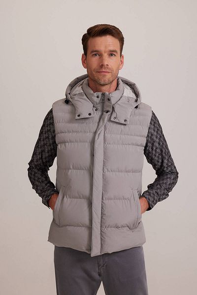 Ysf Men's Gray Regular Fit Vest
