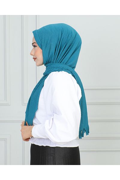 JAWEL ŞAL 1943 Model Practical Ocean Blue Shawl