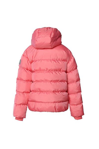 hummel Geona Girl's Pink Hooded Puffer Jacket