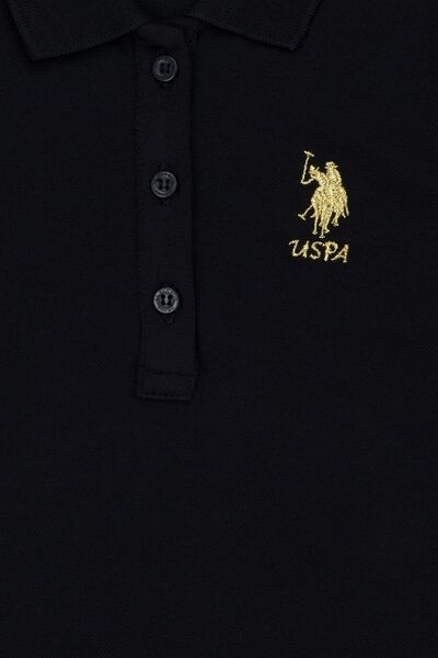 U.S. Polo Assn. Kız Çocuk Siyah Örme Elbise