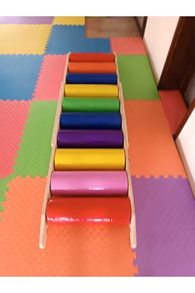 assa spor Dy-004 Renkli Basamak Oyun Merdiveni Jimnastik Minderi