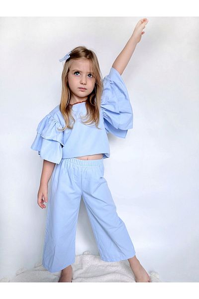Pinkitokids Blue Gülce Girl's Set