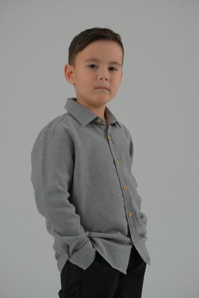 ASG TEKSTİL Lily 3W Long Sleeve Boy's Shirt