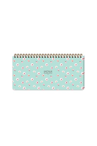 KESKİN COLOR Εβδομαδιαίο Planner 13x27 - Water Green