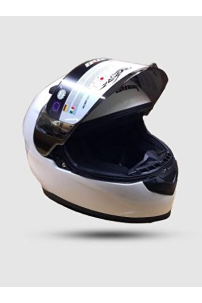 Sway Xbyc 816 Full Face Aynalı Vizör Kapalı Motosiklet Kaskı Xl Beden Beyaz