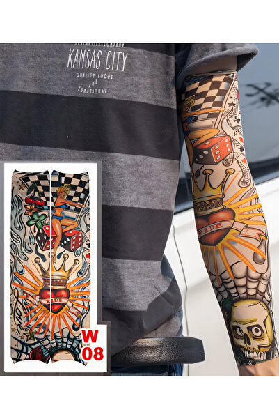 BearPear Renkli Giyilebilir Kumaş Dövme Unisex 2'li Paket