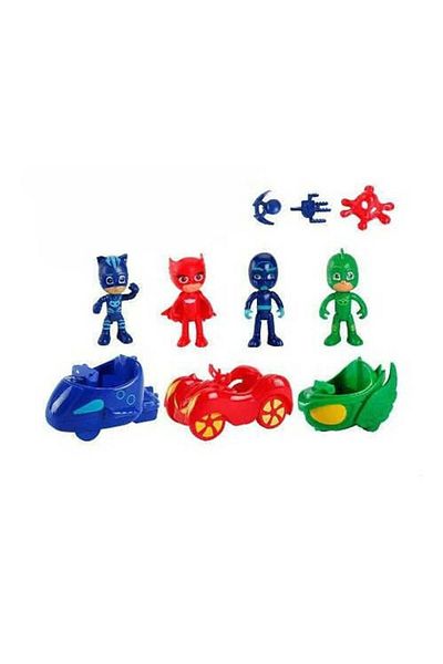 Kids Pj Masks Cars 10 Piece Play Set