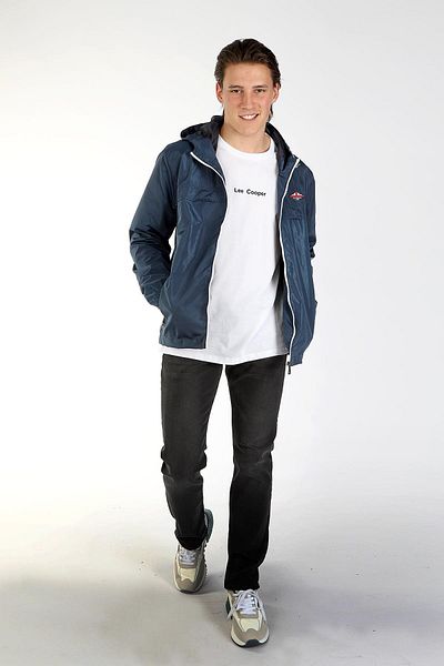 Lee Cooper Thomas Men's Navy Blue Woven Coat