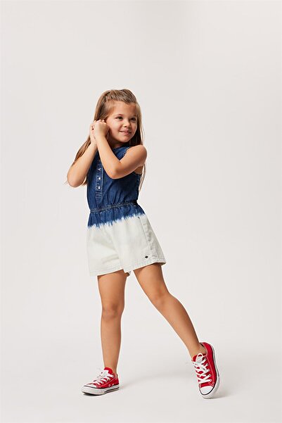 Lee Cooper Alexis Girl's Jumpsuit Mid Blue