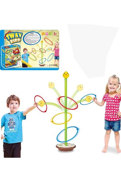 Sole Sway Bird,pilli Hareketli Kuşlu Halka Atma Kutu Oyunu (iç Ve Dış Mekan)