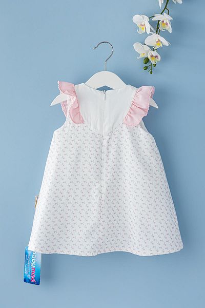 Babymod Baby Girl Dress Floral Patterned Bow Baby Dress