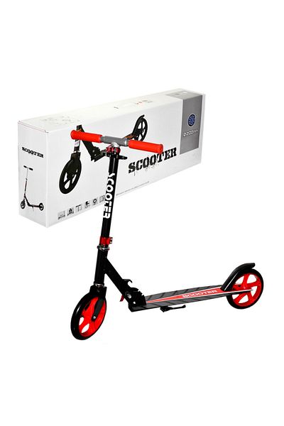 CAN 200 Mm Foldable Metal Scooter with Silicone Giant Wheels