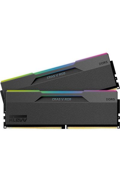 KLEVV ذاكرة الوصول العشوائي Cras V RGB سعة 32 جيجابايت DDR5 - 6000 ميجاهرتز CL30 Expo Heatsink KD5AGUA80-60A300G أسود سبج
