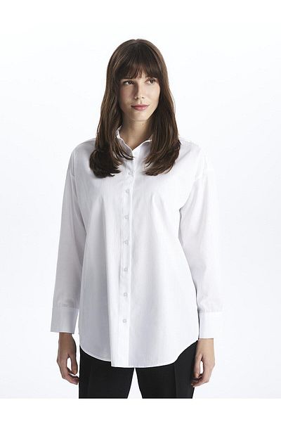 LC Waikiki LCW Modest - Γυναικείο μακρυμάνικο πουκάμισο με στάμπα