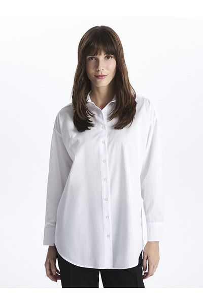 LC Waikiki LCW Modest - Γυναικείο μακρυμάνικο πουκάμισο με στάμπα