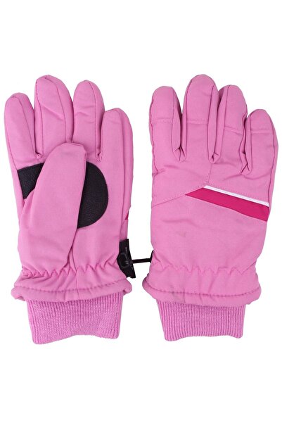 İşnar Kız Çocuk Kar Eldiven 4-7 Yaş Pembe Açık - Koyu Lila Model 36210-52140