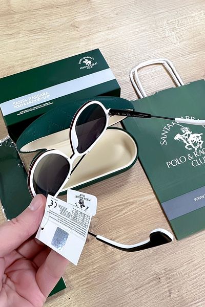 Santa Barbara Polo & Racquet Club White Men's Sunglasses Elg983