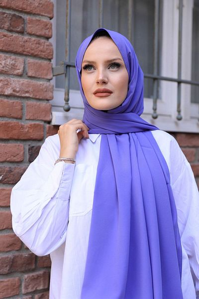 Stella Eşarp Women's Lilac Medina Silk Shawl