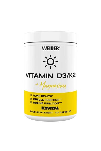 Weider Vitamin D3/K2 + Magnesium – 120 caps