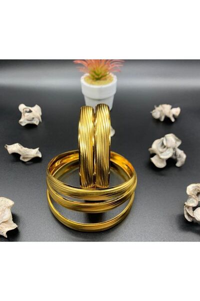 barisiva gold 22 Ayar Altın Kaplama Kadın 1 Cm Eninde Bilezik Modeli Adet Fiy...