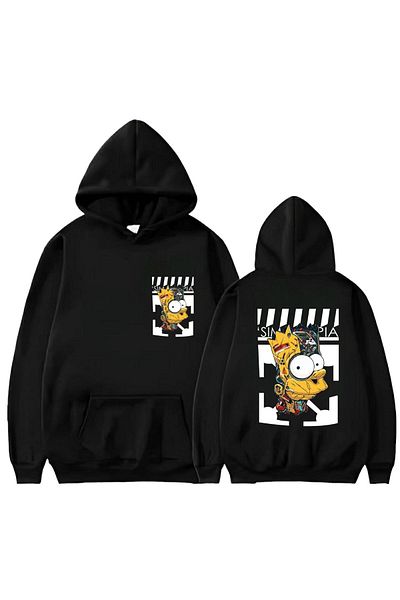 Garalio SIMPSON PRINTED HOODED SWEAT